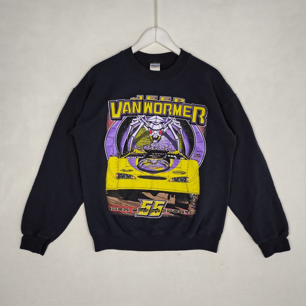Jeep VanWormer Iron Motorsports 55 Racing Spider Sweatshirt Black Medium